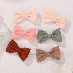10pcs Bow Hair Clip Ponytail Clip for Baby Girls