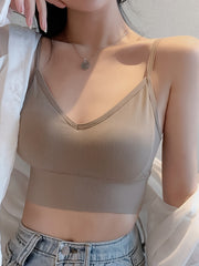 Women's Seamless U Back Short Fitness Bra Top