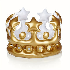 Inflatable Crown Tiara for Makeup Party and Special Occasions Novel Hat Crown