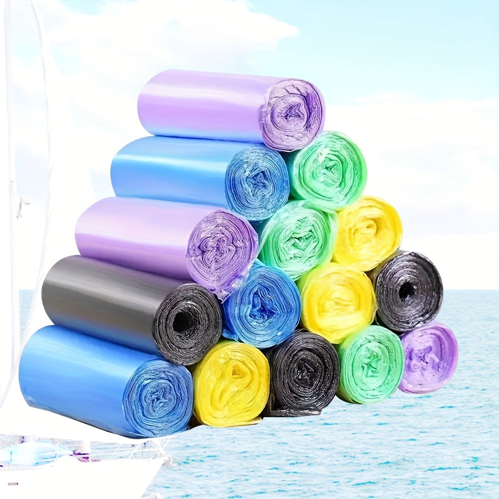 5 Pack 4 Gallon Small Garbage Bag for Boat Disposable Thin Plastic Garbage Bag