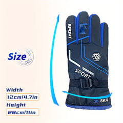 Winter Fleece Lined Warm Gloves Touch Screen Thermal Anti Slip Cycling Ski