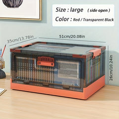 Plastic Storage Box Transparent Foldable Organizer Box
