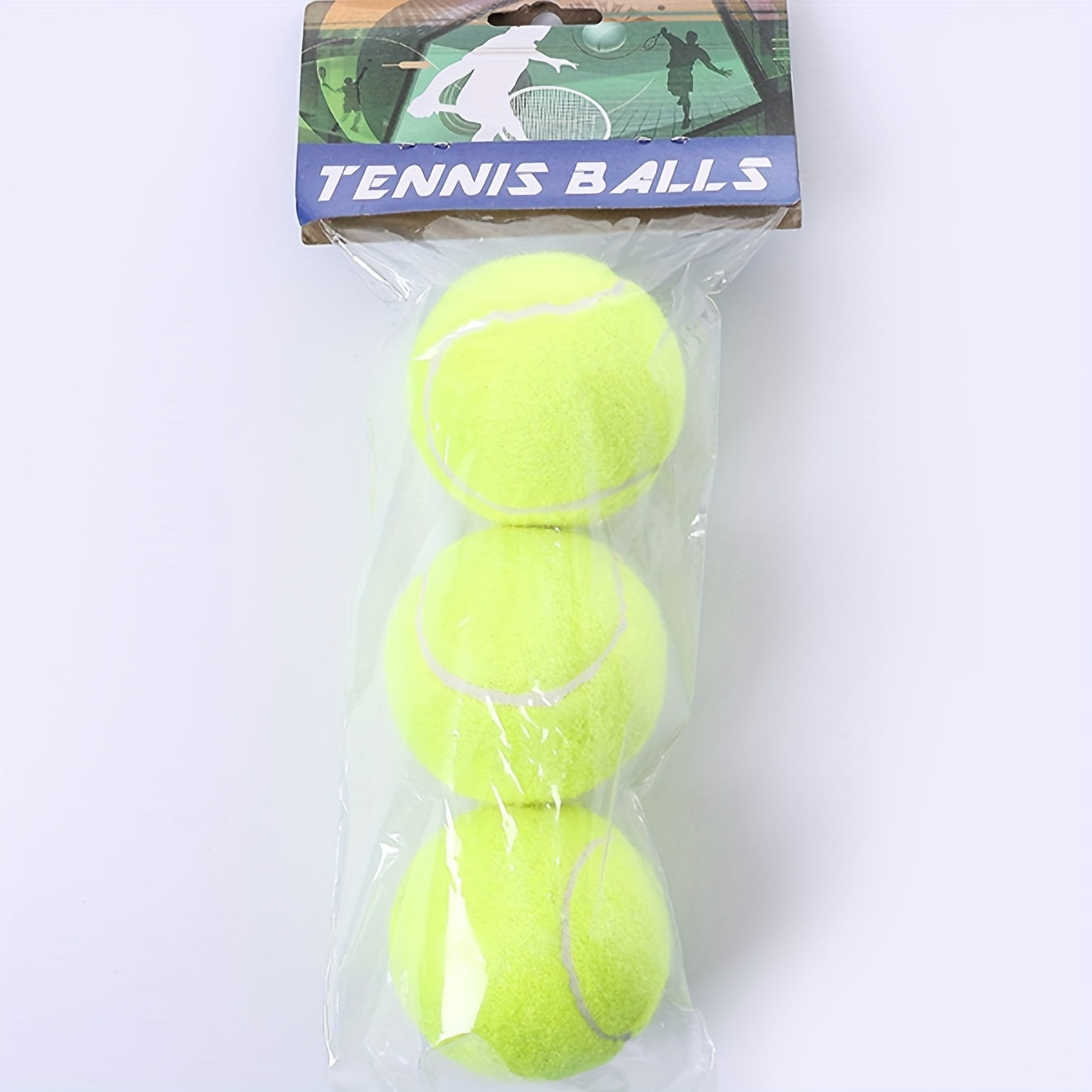 3pcs High Elastic Rubber Tennis Balls for Training and Competition