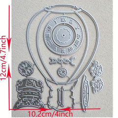 Steampunk Balloon Cutting Card Die Scrapbooking DIY