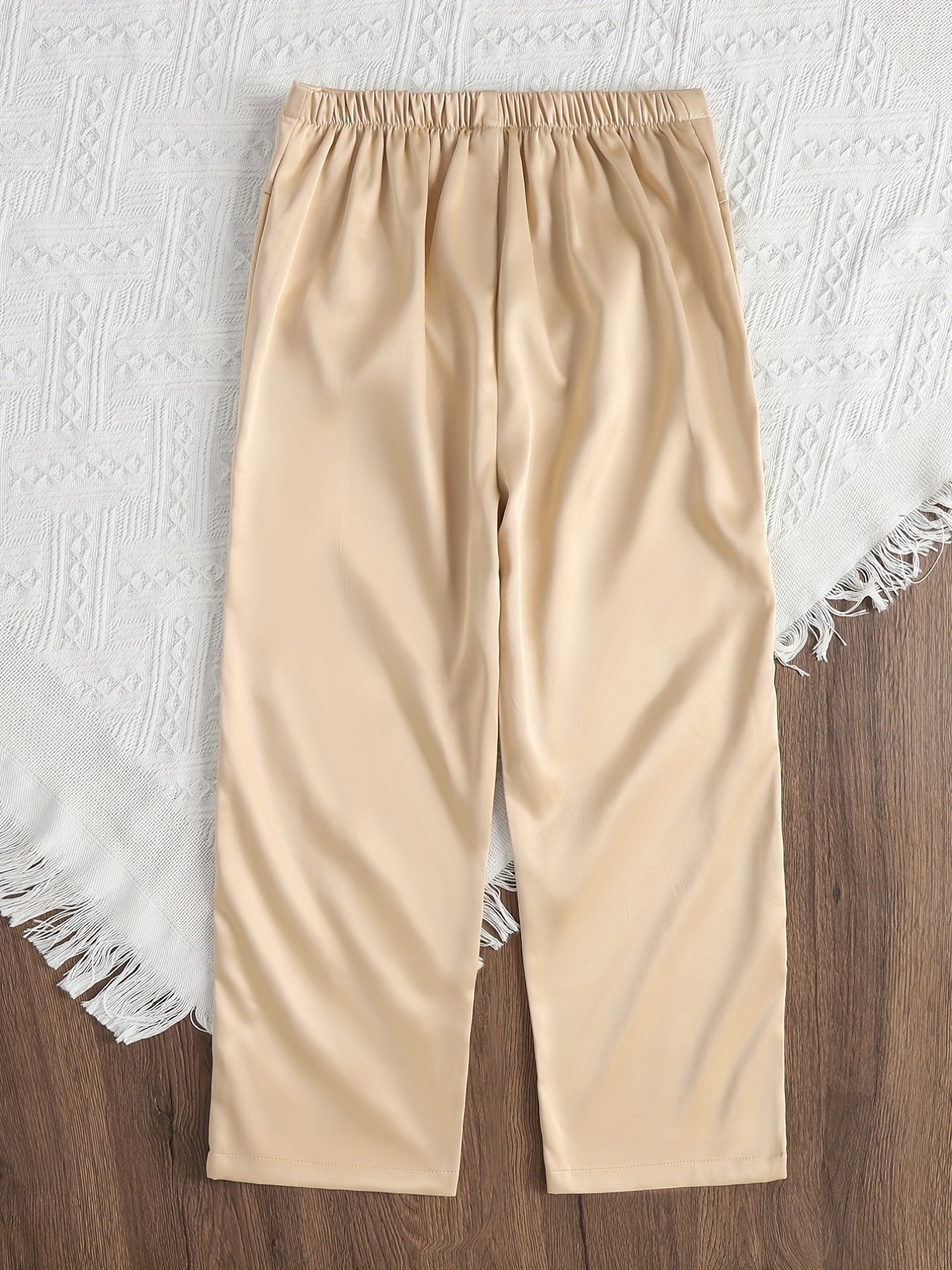 High Waist Button Trousers for Girls