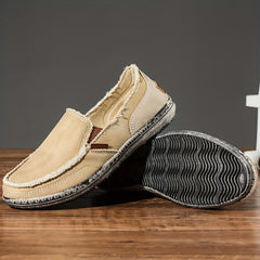 Men's Breathable Slip On Canvas Sneakers