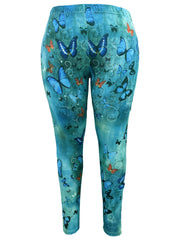Butterfly Print High Rise Leggings