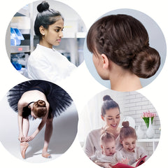 Hair Styling Accessory Set with Bun Maker, Clips, Combs & More