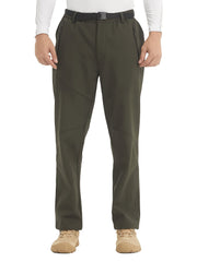 Men's Winter Pants Fleece Lined Ski Waterproof Zip Up Pockets Snow Pants