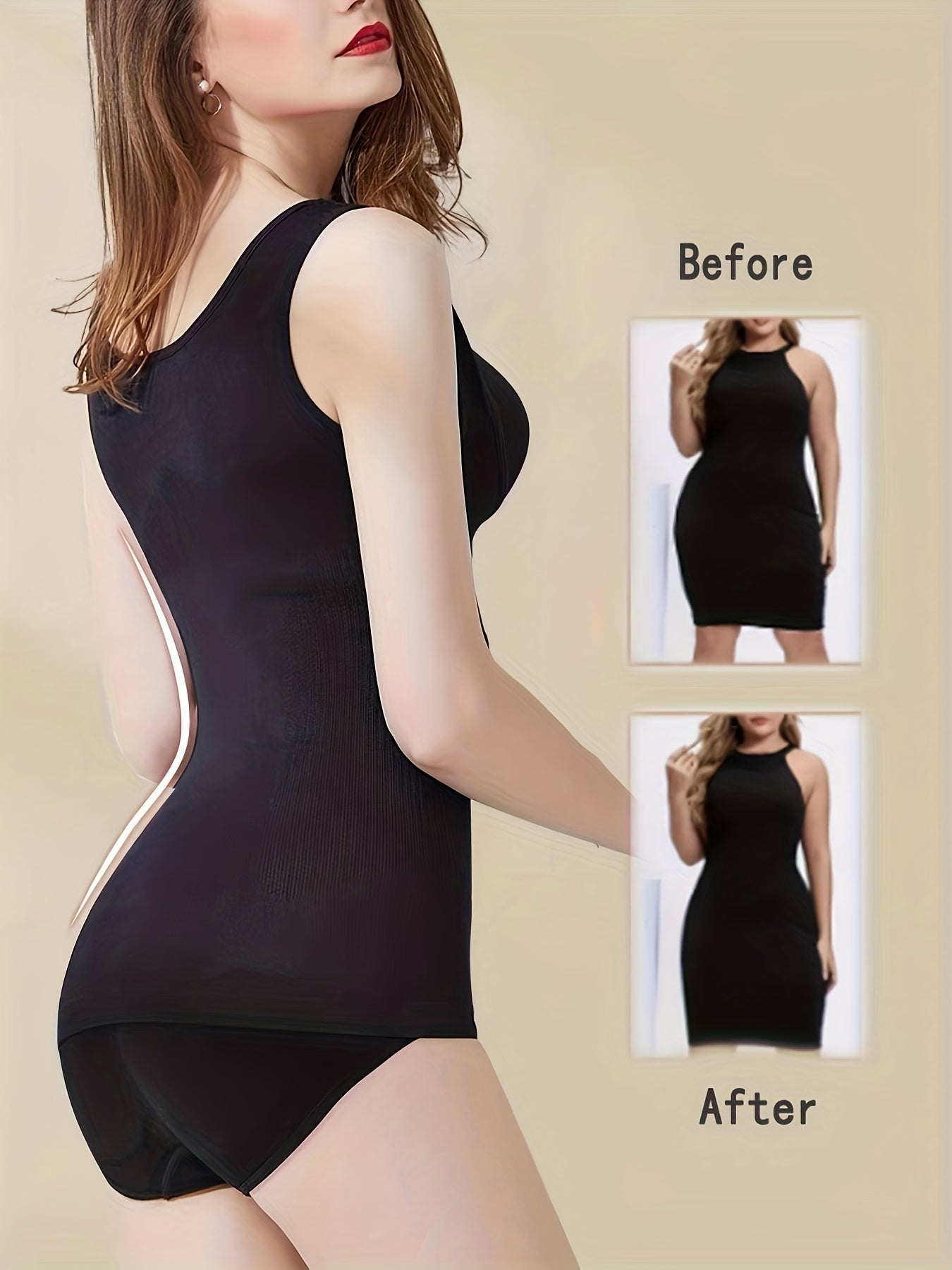 Seamless Shaping Tank Top Waist Trainer Tummy Control Slimmer