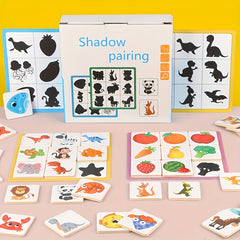 Wooden Puzzle Blocks for Shadow Matching Game