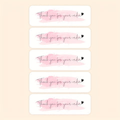 120pcs Pink Thank You For Your Order Sticker