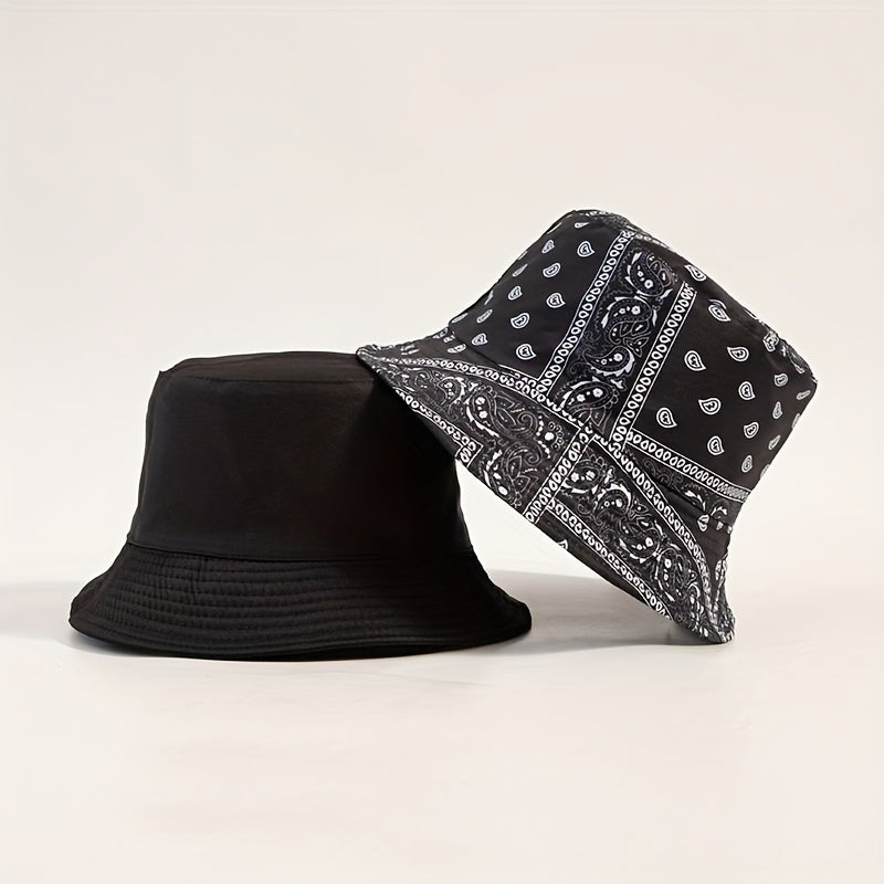 Cashew Nut Print Fisherman Hat Street Sun Hat Basin Hat