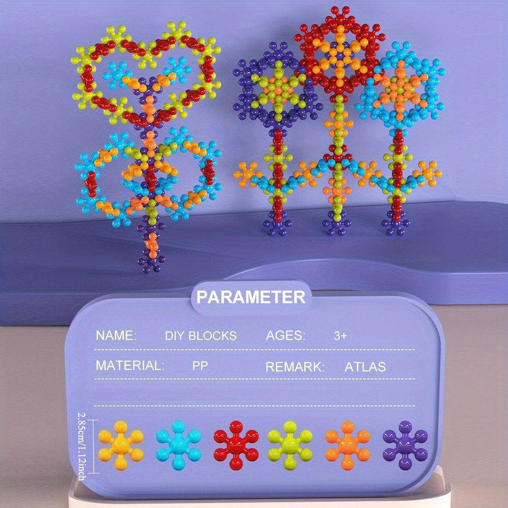 150pcs 3D Heart Shaped Building Blocks Kids' Educational Puzzle Stacking Blocks