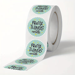 500pcs Round Thank You Stickers Wedding Decoration Pretty Thing Inside