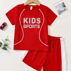 Boys Sports T shirt & Shorts Set for Summer