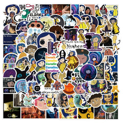 100pcs American Animation Waterproof Stickers for Motorcycles Laptops
