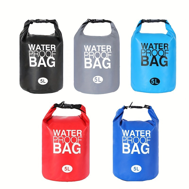 Roll Top Waterproof Bag Beach Shoulder Bucket Bag