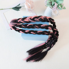 1pc 3 Braided Wig Hair Ties For Girls 40 64 Cm Long