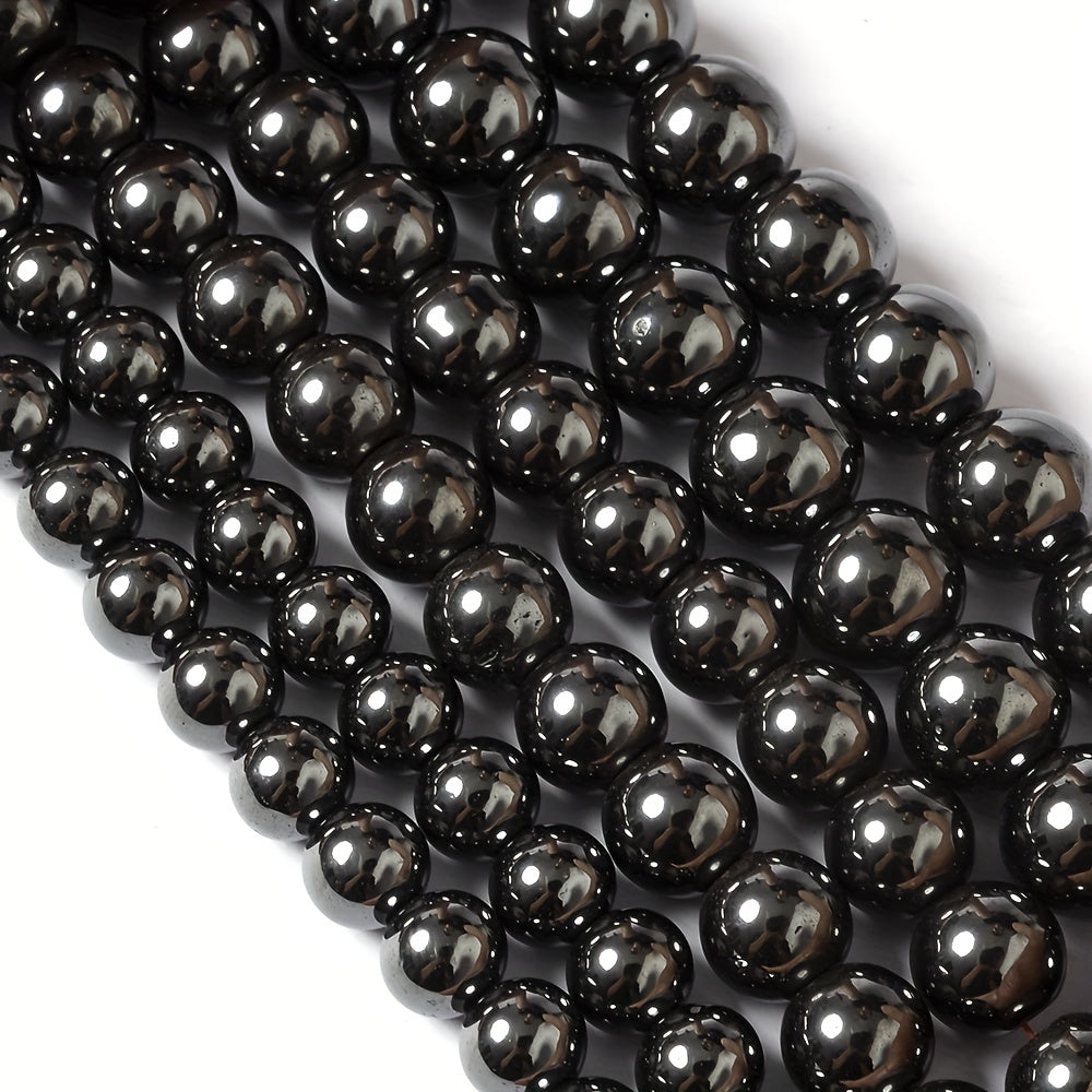 Hematite Stone Beads Round Loose Beads 4-12mm