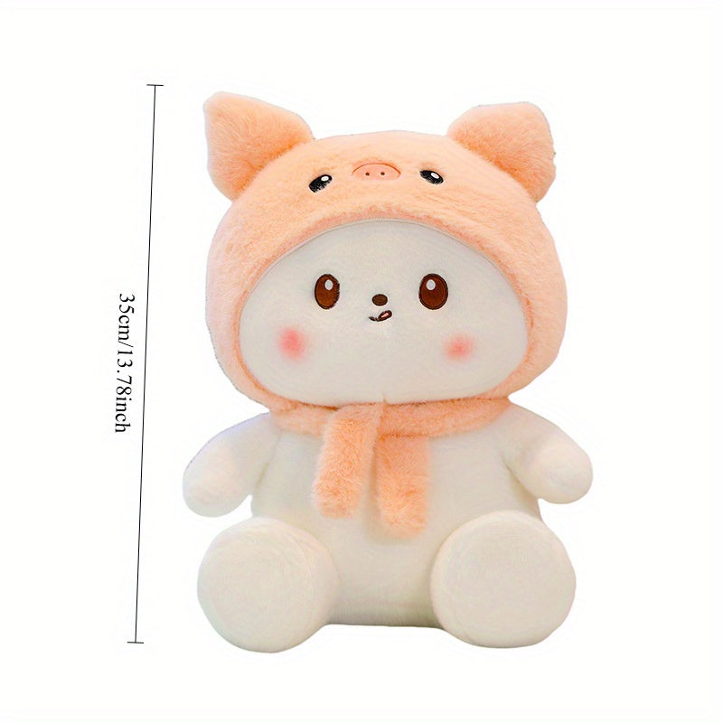 Adorable Pink Piggy Shark Plush Dolls for Living Room Decor