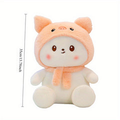 Adorable Pink Piggy Shark Plush Dolls for Living Room Decor