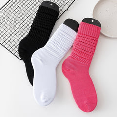 3 Pairs Slouch Crew Socks Cozy & Breathable All-match Street Socks