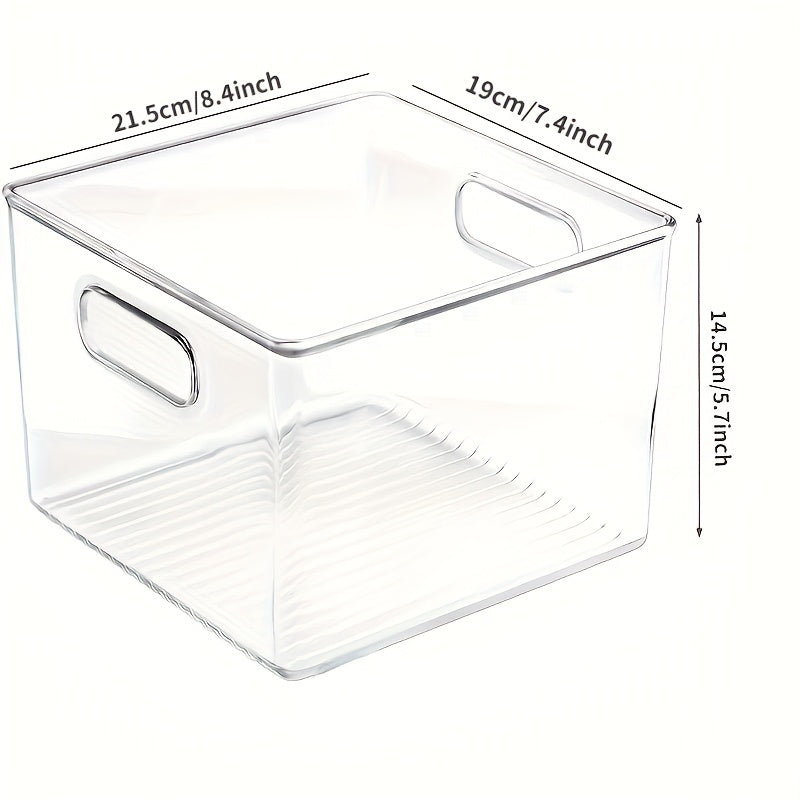 Kitchen Plastic Storage Organizer Container Bins Clear