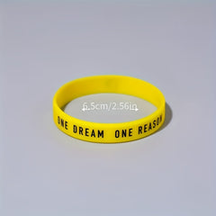 10-20pcs Believe In Yourself Silicone Bracelets - Inspirational Wristbands
