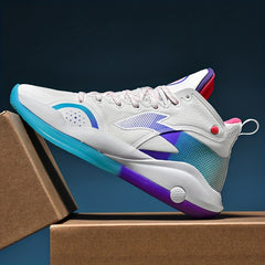 Men's Basketball Shoes Comfy Breathable Non Slip Lace Up Sneakers