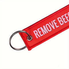 Remove Before Flight Keychain Bag Pendant