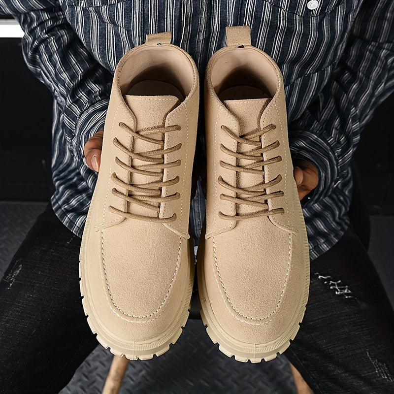Men's Lace-up Ankle Boots Casual Walking Shoes