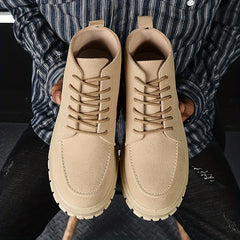 Men's Lace-up Ankle Boots Casual Walking Shoes