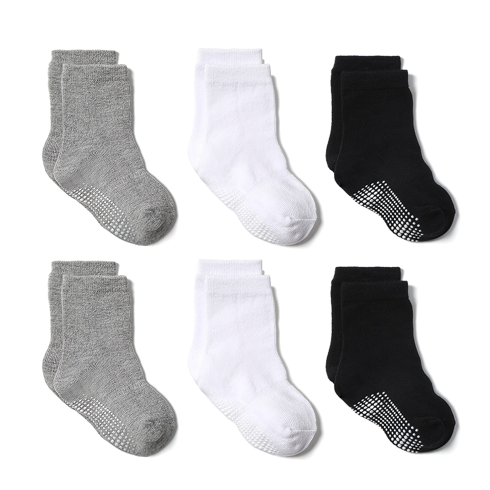 6 Pairs Non Slip Warm Ankle Socks for Baby Toddler