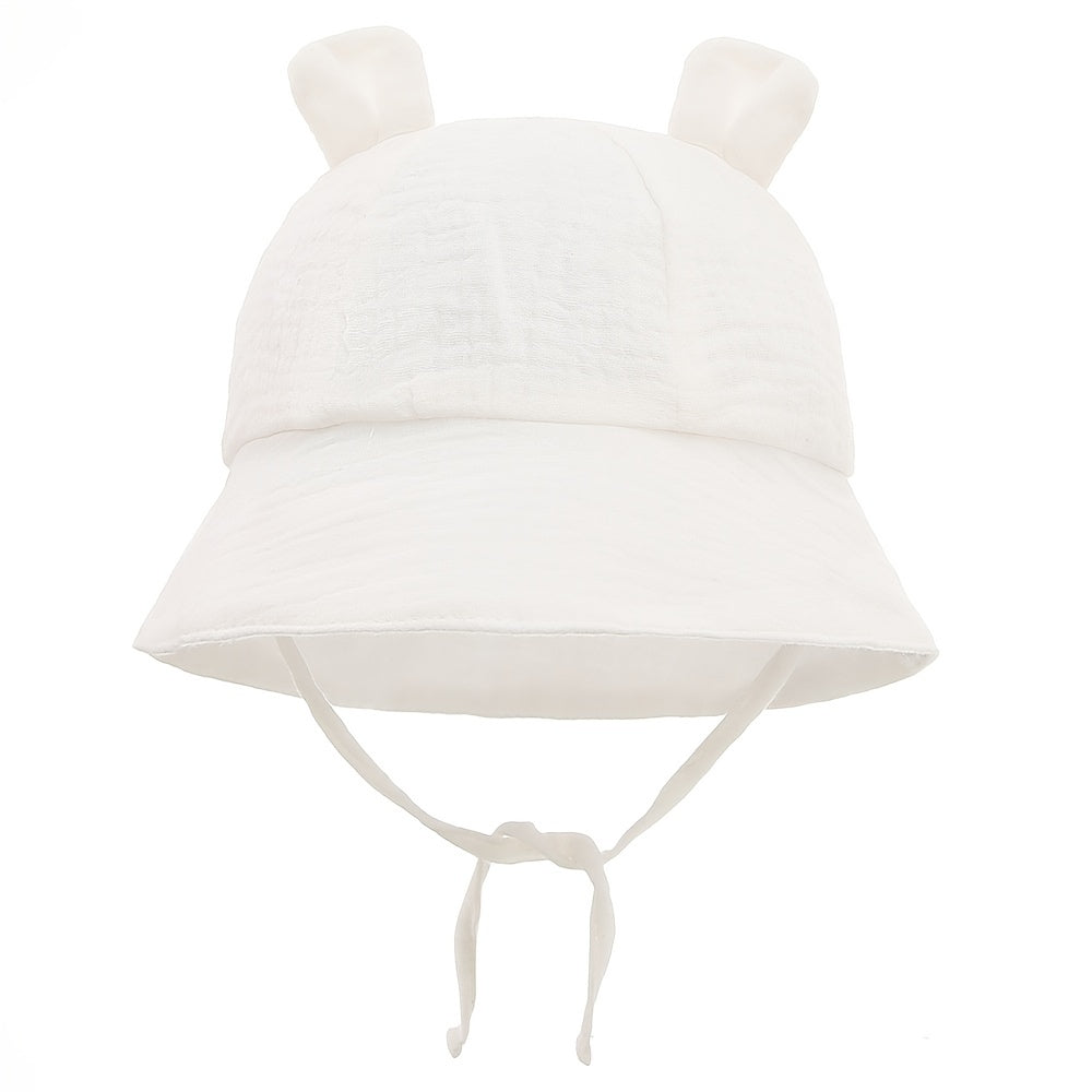 Cute Baby Rabbit Ears Bucket Hat for Sun Protection