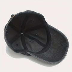 Retro Washed Cotton Baseball Cap Sunscreen Printed Cap For Outdoor Activities