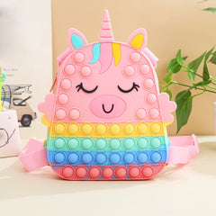 Unicorn Shaped Silicone Backpack for Kids