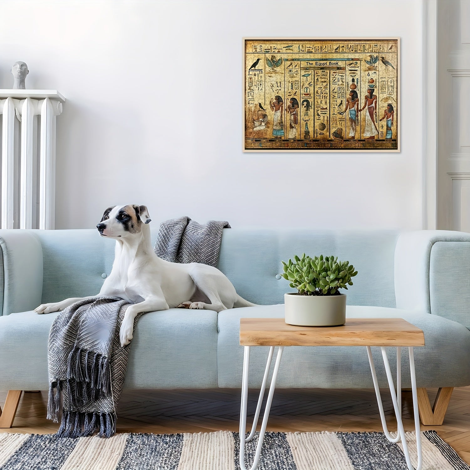 1000pc Egyptian Murals Jigsaw Puzzle - DIY Wooden Crafts Home Decor