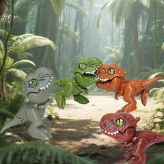 4pcs Finger Bite Dinosaur Toys Interactive Novelty Gift Gray Green