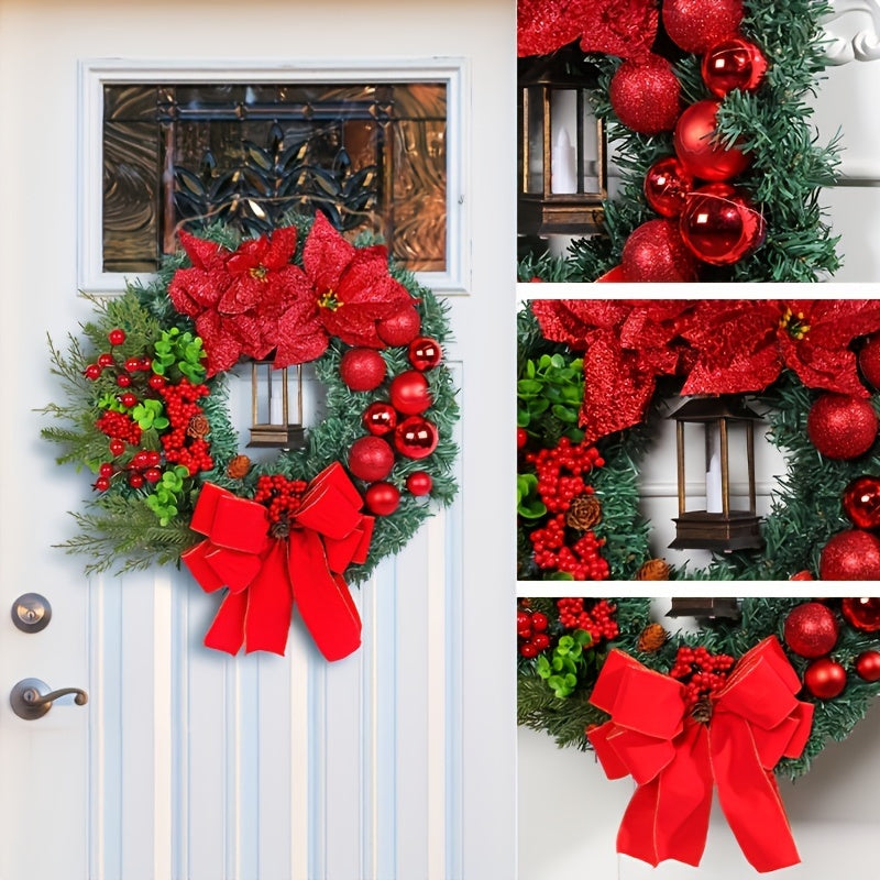 Red Christmas Ball Garland Hanging Decorations