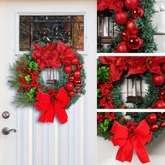 Red Christmas Ball Garland Hanging Decorations