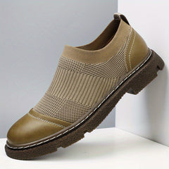 Men's Knitted Slip On Casual Shoes Wear resistant Non Slip Sneakers