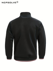 Men's Sports Suit Stand Collar Zip Up Jacket & Jogger Pants