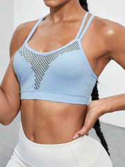 Double Back Cross Straps Sports Bra No Wire Bralette