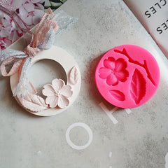 Peach Blossom Silicone Mold for DIY Candles and Crafts