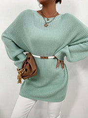 Versatile Knit Sweater Casual Crew Neck Long Sleeve Women's Clothing