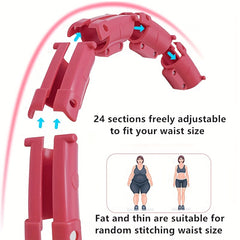 Detachable 24 Sections Fitness Hoop Solid Ball Pilates Workout Equipment