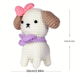 Crochet Material Package for Knitted Puppy Gift Ornaments