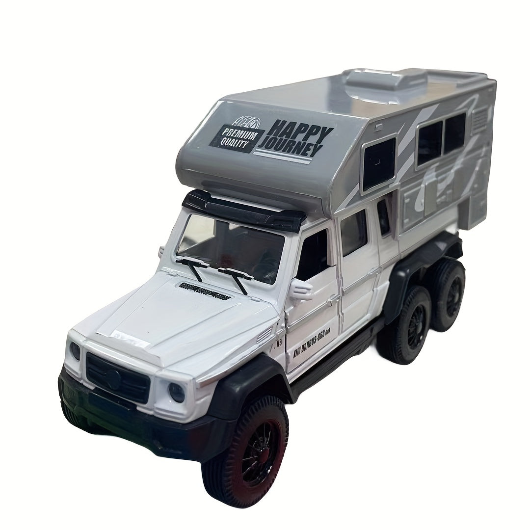 Alloy Tour Car Model Children's Toy Car Ornament Pull Back Car Model
