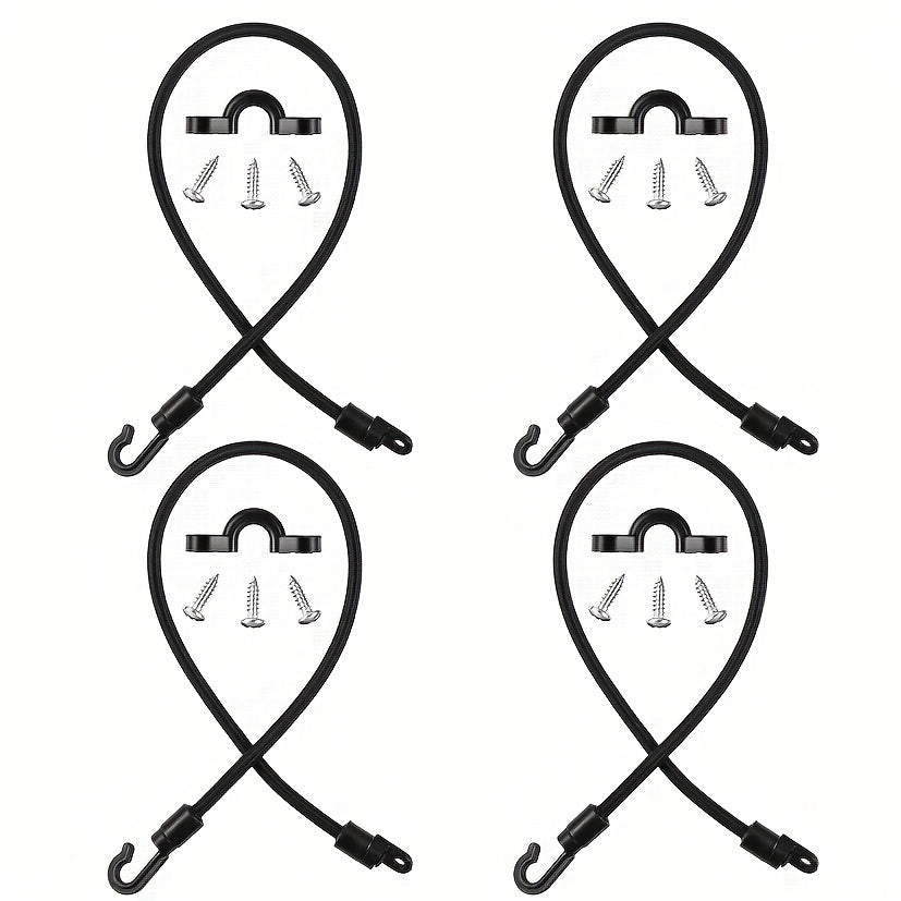 Rod Tamer Deck Mount Rod Straps - Secure Fishing Gear with Bungee Cord